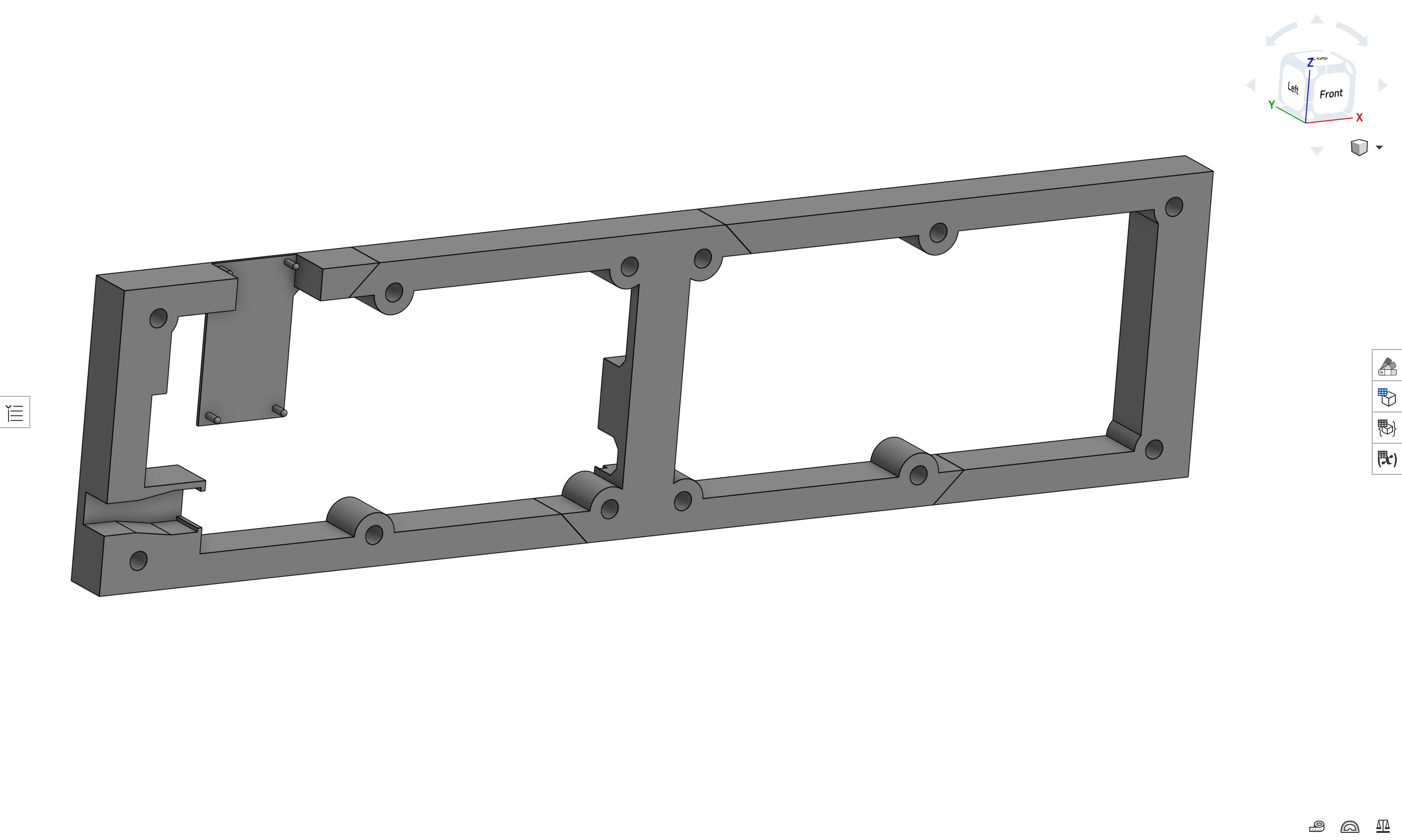 3D rendering of LED display shell