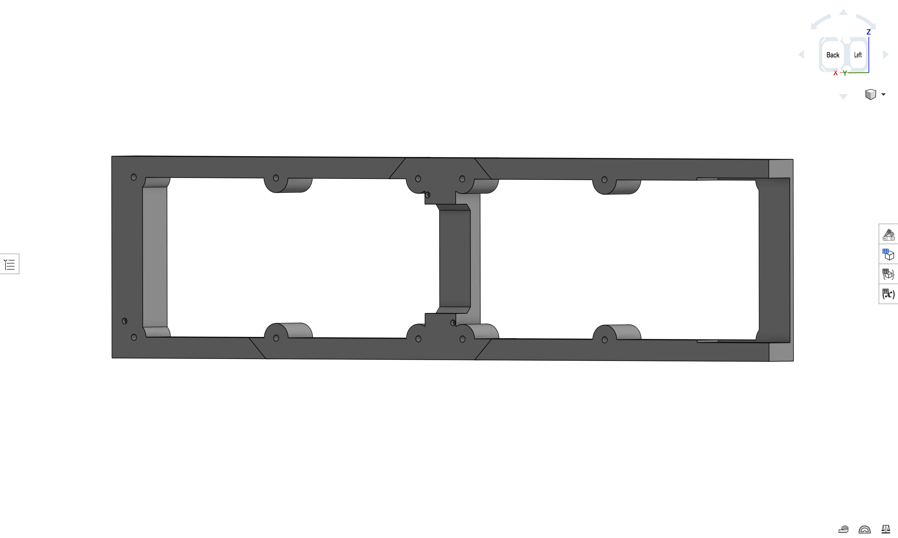 3D rendering of LED display shell